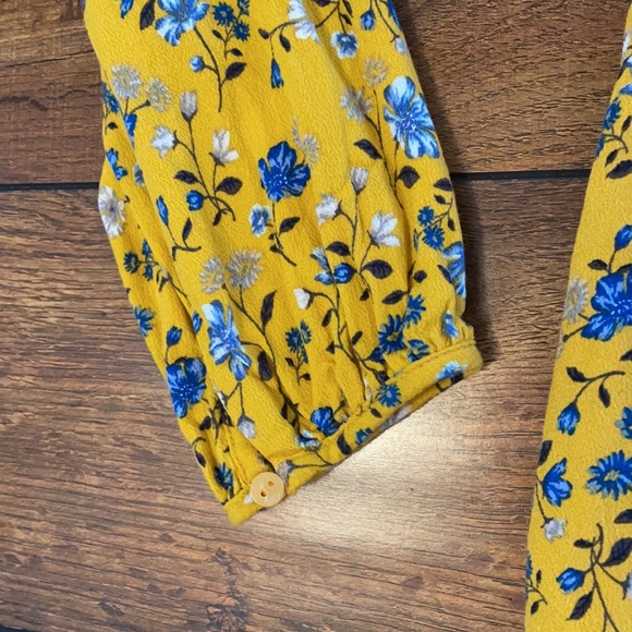 Yellow Floral Blouse - Picture 3 of 5
